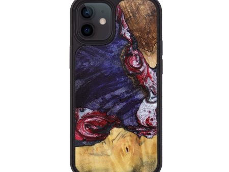 iPhone 12 Wood+Resin Phone Case - Judy (Mosaic, 693738) Sale