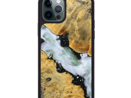 iPhone 12 Pro Max Wood+Resin Phone Case - Amber (Cosmos, 692731) Fashion