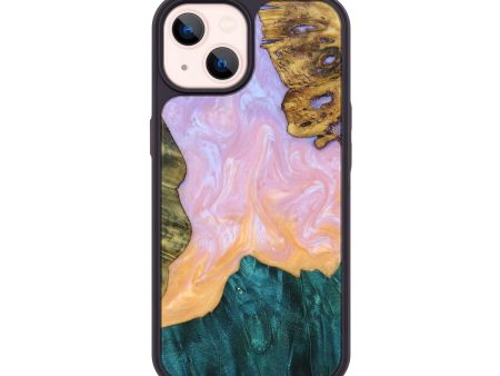 iPhone 14 Wood+Resin Phone Case - Ali (Watercolor, 689522) Fashion