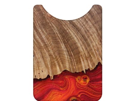 Live Edge Wood+Resin Wallet - Ayden (Fire & Ice, 693286) Supply