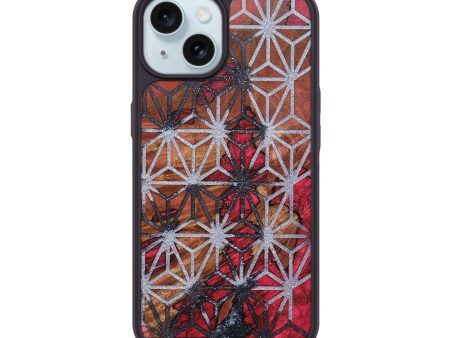 iPhone 15 Wood+Resin Phone Case - Carmen (Pattern, 692489) For Cheap