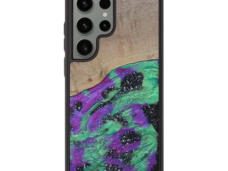 Galaxy S23 Ultra Wood+Resin Phone Case - Hazel (Cosmos, 689860) For Sale