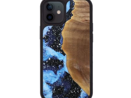 iPhone 12 Wood+Resin Phone Case - Isabella (Cosmos, 692926) For Cheap