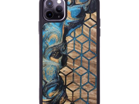 iPhone 11 Pro Max Wood+Resin Phone Case - Dahlia (Pattern, 693699) Online