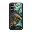 Galaxy S24 Plus Wood+Resin Phone Case - Imogene (Green, 690408) on Sale