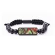 Onyx Bead ResinArt Bracelet - Levi (Reggae, 690461) For Cheap