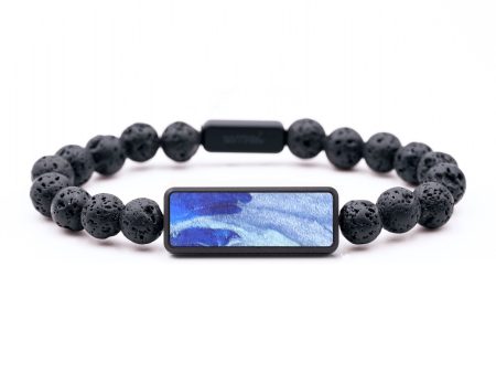 Lava Bead ResinArt Bracelet - Parker (Fire & Ice, 693648) Cheap