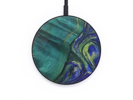 Circle Wood+Resin Wireless Charger - Whitney (Purple, 692703) Supply