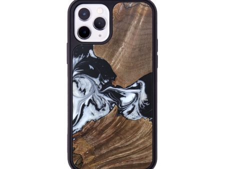 iPhone 11 Pro Wood+Resin Phone Case - Staci (Black & White, 689825) Fashion