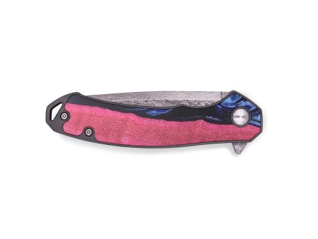 EDC Wood+Resin Pocket Knife - Roger (Blue, 691778) Cheap