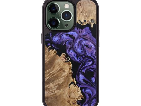 iPhone 13 Pro Wood+Resin Phone Case - Sam (Purple, 693541) Online