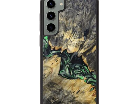 Galaxy S23 Plus Wood+Resin Phone Case - Cash (Green, 692776) For Discount