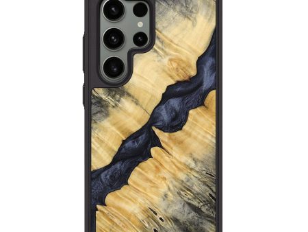 Galaxy S24 Ultra Wood+Resin Phone Case - Richard (Pure Black, 693843) Discount