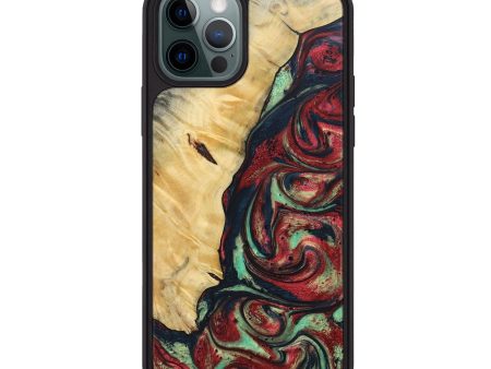 iPhone 12 Pro Max Wood+Resin Phone Case - Carlton (Reggae, 689520) Cheap