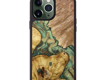 iPhone 13 Pro Max Wood+Resin Phone Case - Angelique (Mosaic, 692088) For Sale