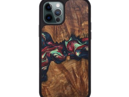 iPhone 12 Pro Wood+Resin Phone Case - Dakota (Red, 688667) Online now