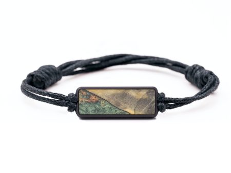 Classic Wood+Resin Bracelet - Alma (Teal & Gold, 689203) For Cheap