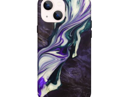 iPhone 14 Wood+Resin Live Edge Phone Case - Wilfred (Purple, 691987) Online now