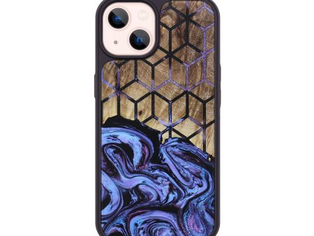 iPhone 14 Wood+Resin Phone Case - Aria (Pattern, 692182) Hot on Sale