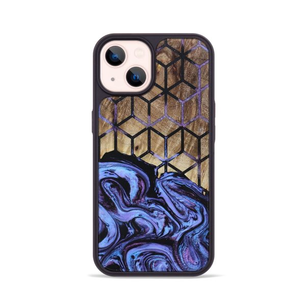 iPhone 14 Wood+Resin Phone Case - Aria (Pattern, 692182) Hot on Sale