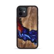 iPhone 12 Wood+Resin Phone Case - Bette (Fire & Ice, 693184) on Sale