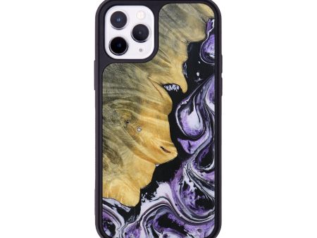 iPhone 11 Pro Wood+Resin Phone Case - Natasha (Purple, 693548) Online Hot Sale