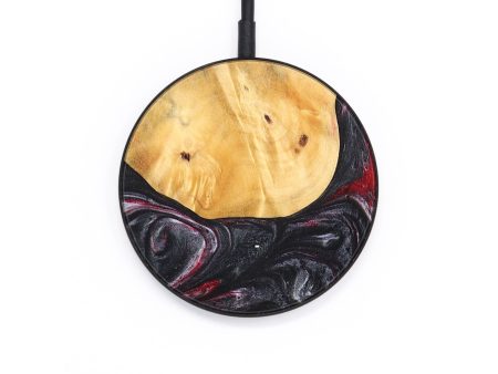 Circle Wood+Resin Wireless Charger - Blakely (Red, 691049) Online