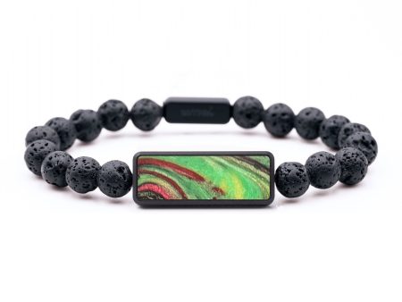 Lava Bead ResinArt Bracelet - Kassandra (Reggae, 690462) Supply