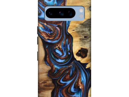 Pixel 8 Pro Wood+Resin Live Edge Phone Case - Kyleigh (Blue, 691461) on Sale