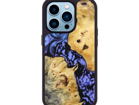 iPhone 14 Pro Wood+Resin Phone Case - Nelson (Purple, 694120) on Sale