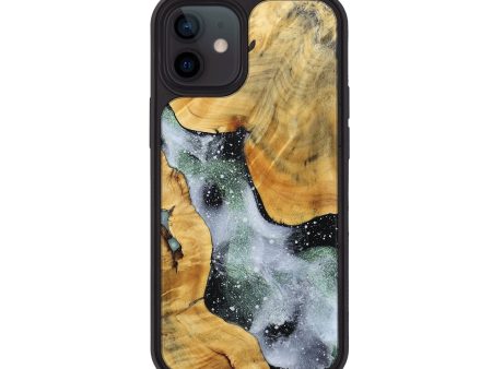 iPhone 12 Wood+Resin Phone Case - Ali (Cosmos, 692730) Cheap