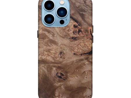 iPhone 14 Pro Wood+Resin Live Edge Phone Case - Kyle (Wood Burl, 690184) Fashion