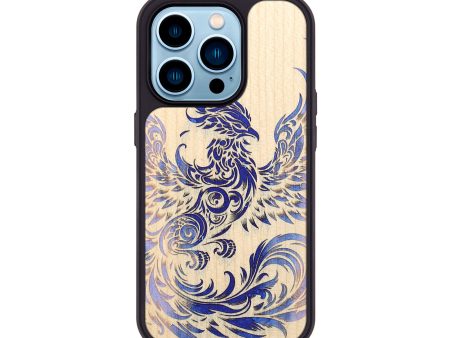 iPhone 14 Pro Wood+Resin Phone Case - Deja (Fire & Ice, 694066) Online Hot Sale