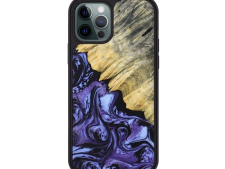 iPhone 12 Pro Wood+Resin Phone Case - Antoine (Purple, 692639) Online