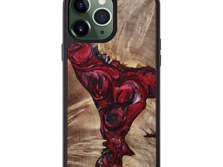 iPhone 13 Pro Max Wood+Resin Phone Case - Aleah (Red, 693721) Online now