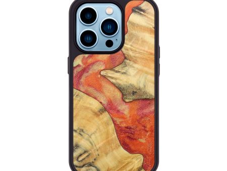 iPhone 14 Pro Wood+Resin Phone Case - Muhammad (Red, 689622) on Sale