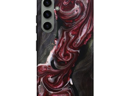 Galaxy S24 Plus Wood+Resin Live Edge Phone Case - Gerald (Red, 693996) Cheap