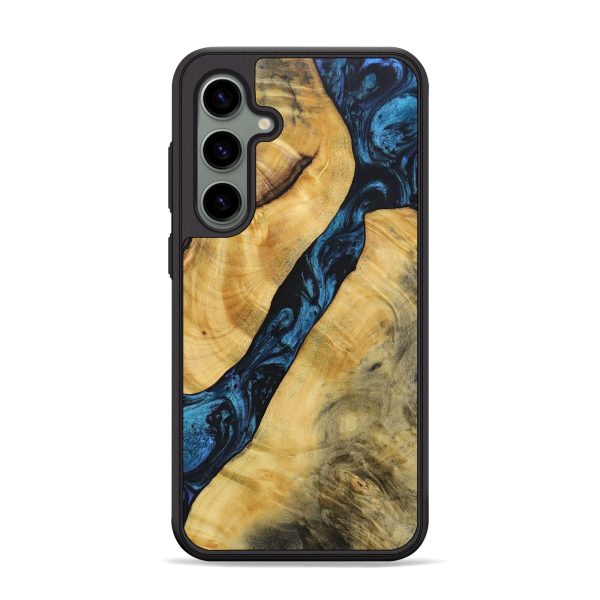 Galaxy S24 Plus Wood+Resin Phone Case - Frederick (Blue, 692151) Cheap