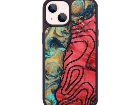 iPhone 14 Wood+Resin Phone Case - Scarlett (Pattern, 694143) Online