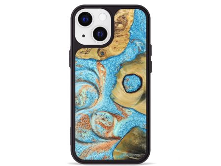 iPhone 13 mini Wood+Resin Phone Case - Angelique (Mosaic, 688957) Sale