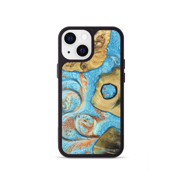 iPhone 13 mini Wood+Resin Phone Case - Angelique (Mosaic, 688957) Sale