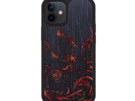 iPhone 12 Wood+Resin Phone Case - Marc (Fire & Ice, 693213) For Discount