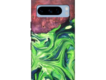 Pixel 8 Pro Wood+Resin Live Edge Phone Case - Tia (Green, 691517) For Sale