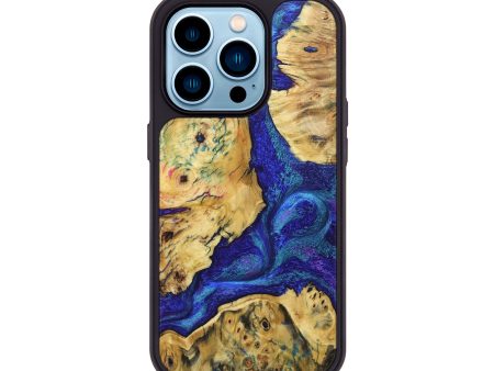 iPhone 14 Pro Wood+Resin Phone Case - Madelyn (Mosaic, 688965) For Cheap