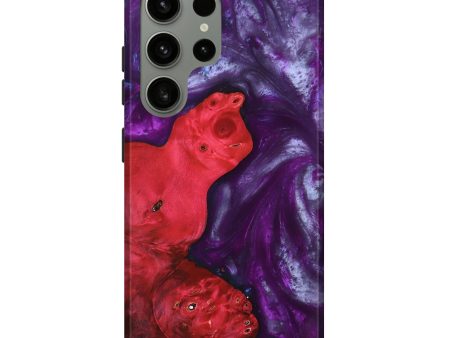 Galaxy S24 Ultra Wood+Resin Live Edge Phone Case - Arlene (Purple, 692969) on Sale