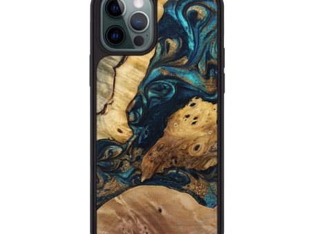 iPhone 12 Pro Max Wood+Resin Phone Case - Eduardo (Mosaic, 692895) For Cheap