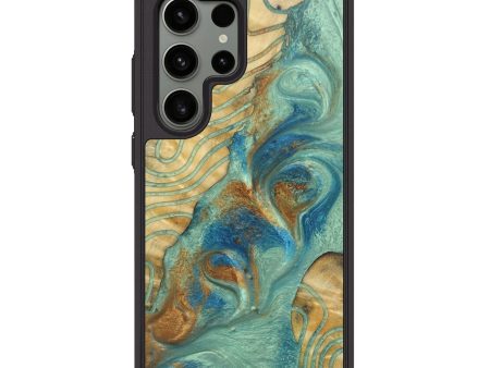 Galaxy S24 Ultra Wood+Resin Phone Case - Terri (Pattern, 689853) For Sale