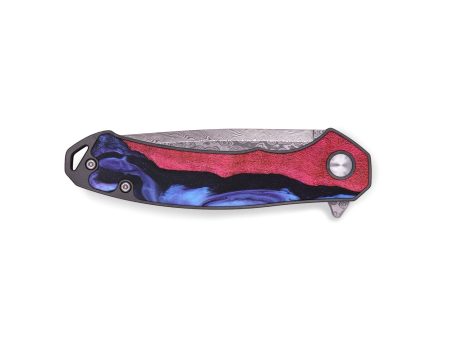 EDC Wood+Resin Pocket Knife - Emilio (Purple, 691801) Sale