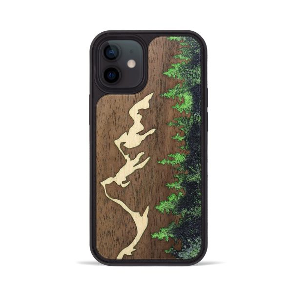 iPhone 12 Wood+Resin Phone Case - Dante (Pattern, 692490) on Sale