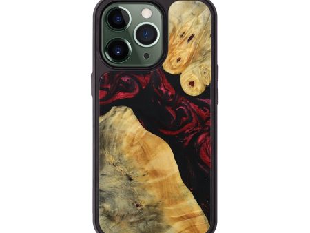 iPhone 13 Pro Wood+Resin Phone Case - Stefanie (Red, 692954) Online now